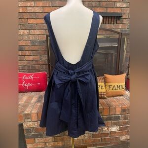 Wild Fable Deep Blue Sleeveless Backless Dress